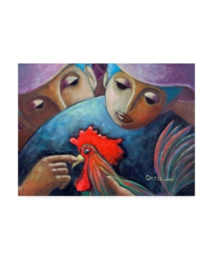 Trademark Global Oscar Ortiz The Peoples Rooster Canvas Art In Multi
