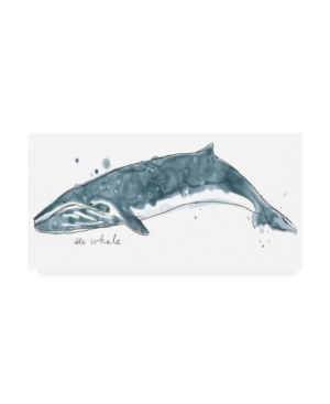 Trademark Global June Erica Vess Cetacea Sei Whale Canvas Art In Multi