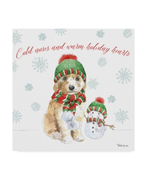 Trademark Global Beth Grove Holiday Paws Iv Canvas Art In Multi