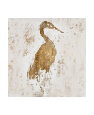 Trademark Global Jennifer Goldberger Gilded Heron I Canvas Art In Multi