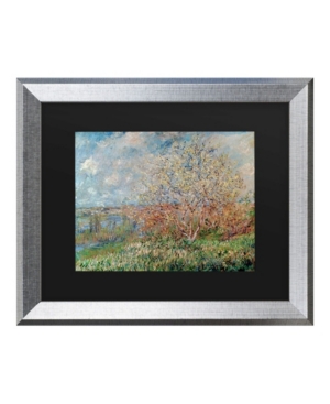 Trademark Global Claude Monet Spring 1880 Matted Framed Art In Multi