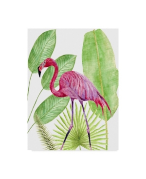 Trademark Global Melissa Wang Tropical Flamingo I Canvas Art In Multi
