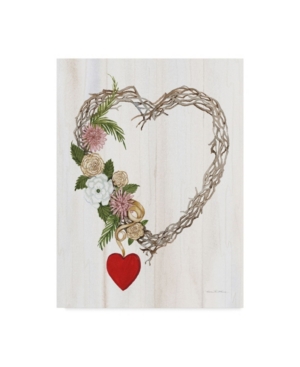 Kathleen Parr Mckenna Rustic Valentine Heart Wreath I Canvas Art - 20
