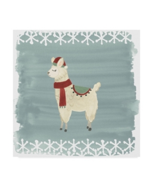 June Erica Vess Winter Wonder Llama Ii Canvas Art - 15