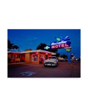 Trademark Global American School Blueswallow Motel Canvas Art In Multi