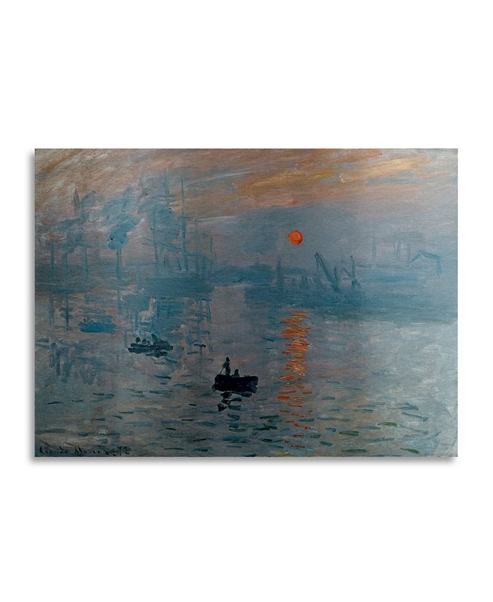 Trademark Global Claude Monet Impression Sunrise Floating Brushed ...