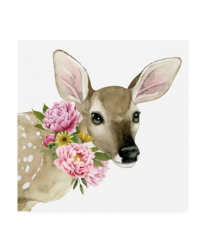 Trademark Global Grace Popp Deer Spring I Canvas Art In Multi