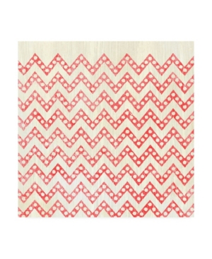 Trademark Global June Erica Vess Weathered Patterns In Red Xii Canvas Art In Multi