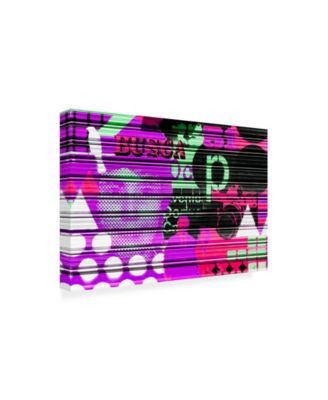 Trademark Global Philippe Hugonnard Made in Spain Colorful Curtain Art III Canvas Art - 36.5" x 48"