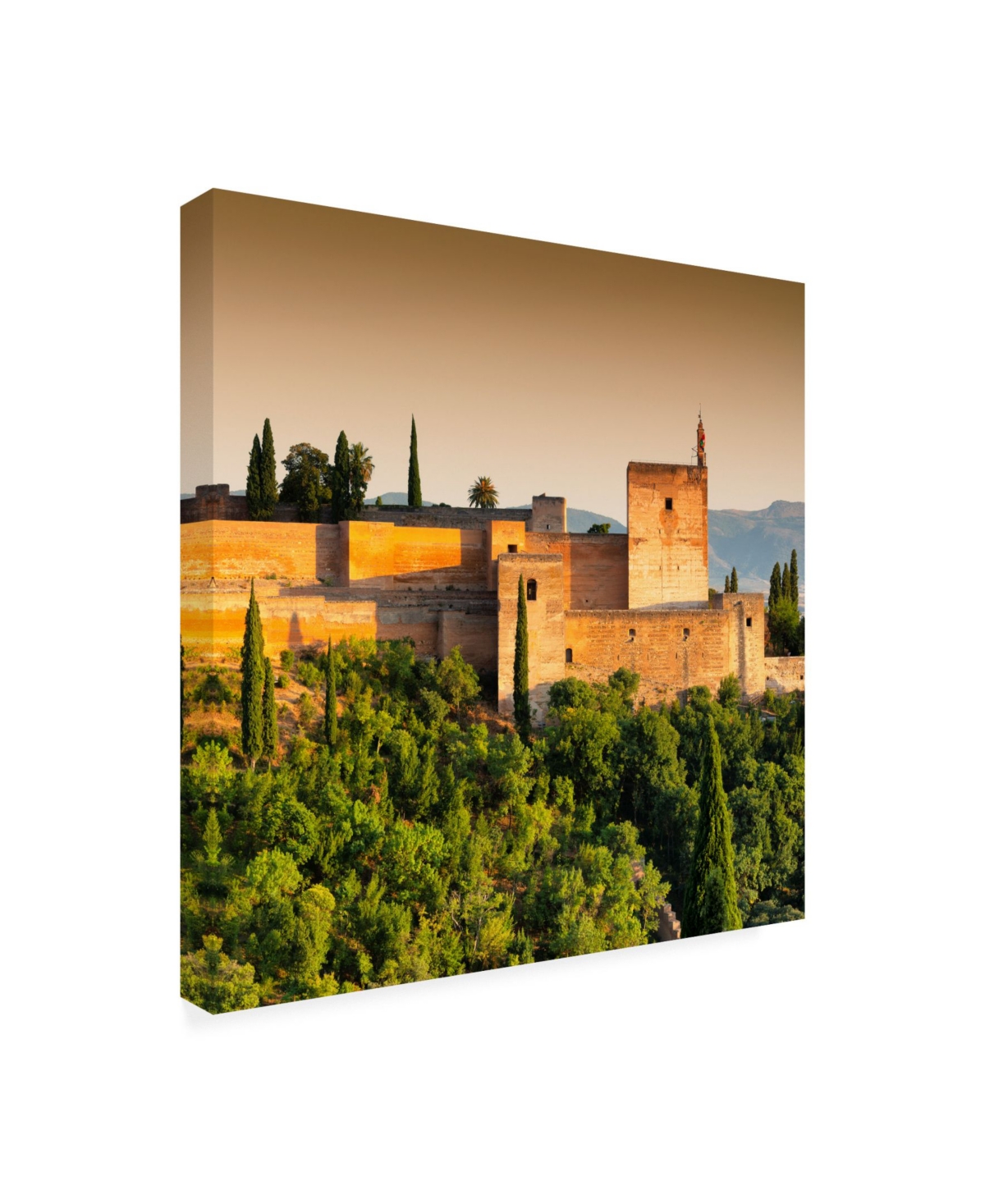 Philippe Hugonnard Made in Spain 3 Sunset over the Alhambra Vi Canvas Art -