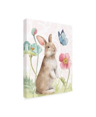 Lisa Audit Spring Softies Bunnies II Pink Canvas Art - 19.5" x 26"