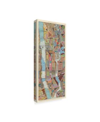 Nikki Galapon Modern Map of New York III Canvas Art - 15" x 20"