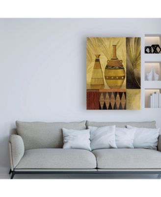 Trademark Global Pablo Esteban Two Vases with Greenery Canvas Art - 36.5" x 48"