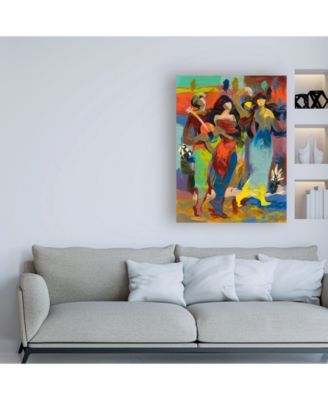 Jessica Acunda Companeros de banda Canvas Art - 36.5" x 48"