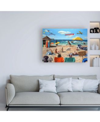 Lucia Heffernan Dog Beach Canvas Art - 19.5" x 26"