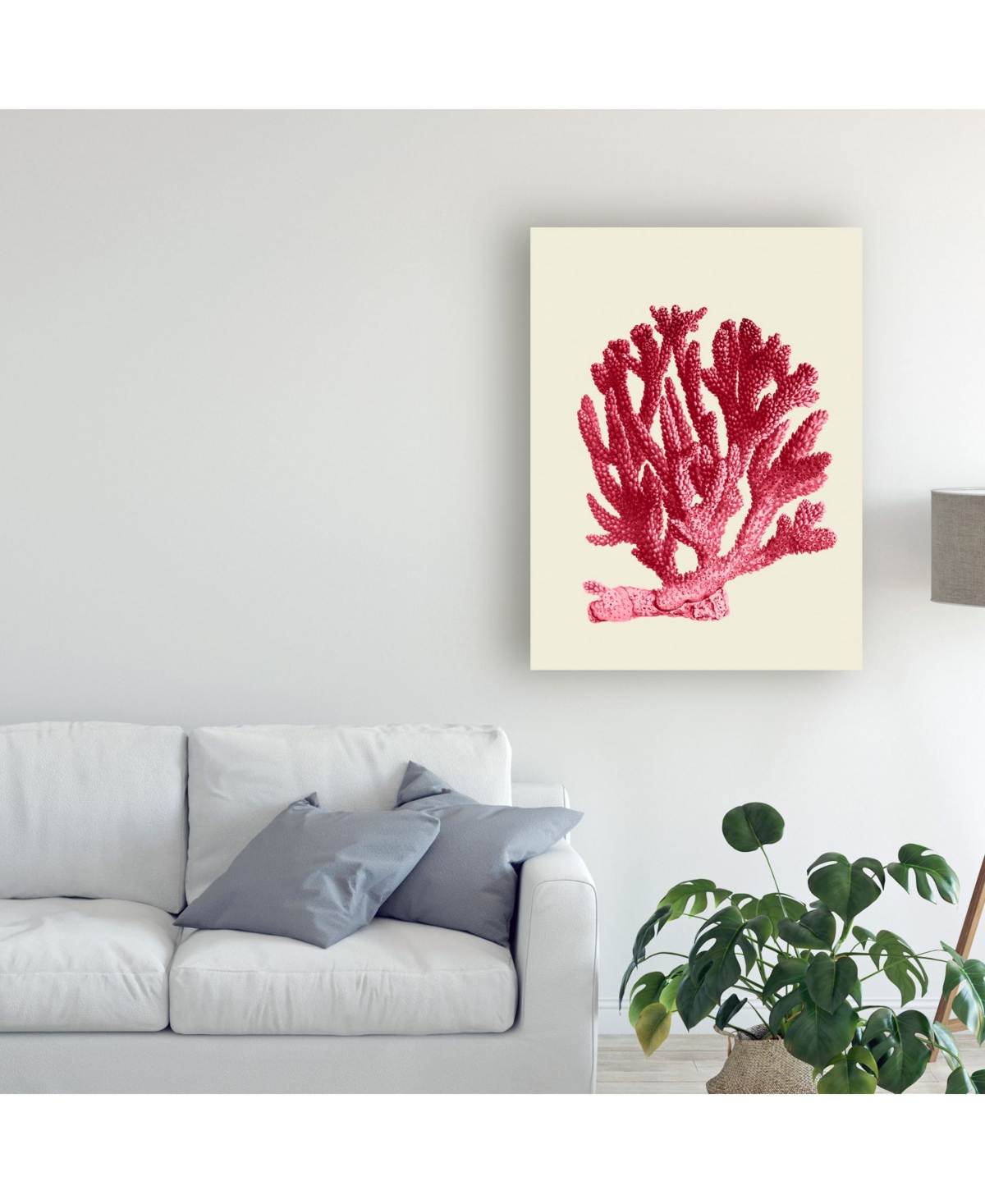 Fab Funky Red Corals 1 a Canvas Art -