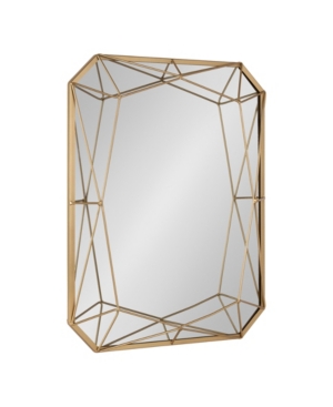 Kate And Laurel Closeout!  Keyleigh Rectangle Metal Accent Wall Mirror In Gold