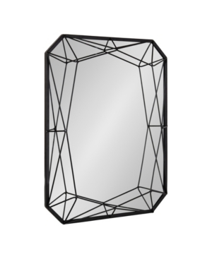 Kate And Laurel Closeout!  Keyleigh Rectangle Metal Accent Wall Mirror In Black