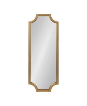 Kate And Laurel Hogan Framed Scallop Full Length Wall Mirror In Gold