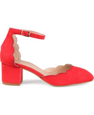 Women's Edna Ankle Strap Block Heel Pumps