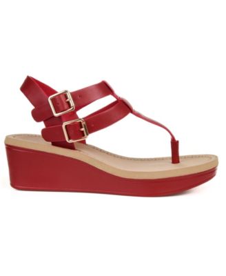 Women's Bianca Double Buckle Platform Wedge Sandals