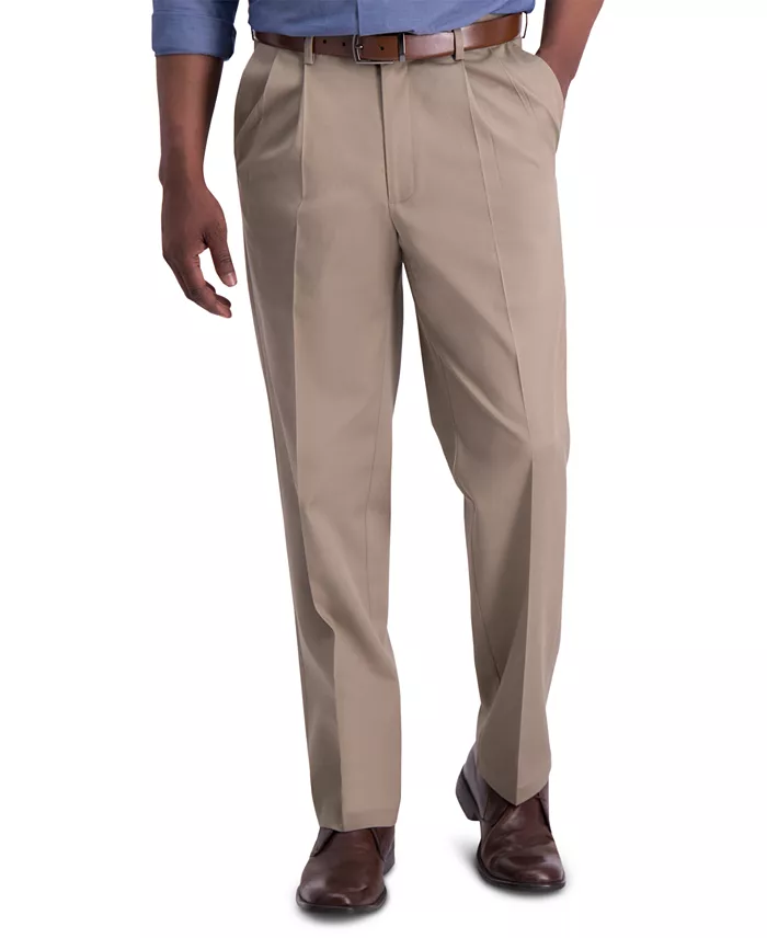 Men's Iron Free Premium Khaki Classic-Fit Pleated Pant - thumbnail 10