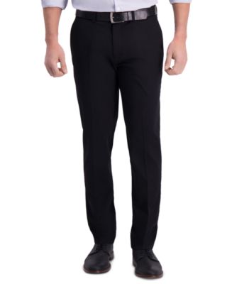 Haggar Men’s Iron Free Premium Khaki Slim-Fit Flat-Front Pant - Macy's