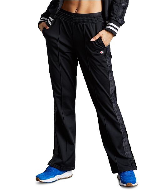 Champion Women S Tricot Logo Stripe Track Pants Reviews