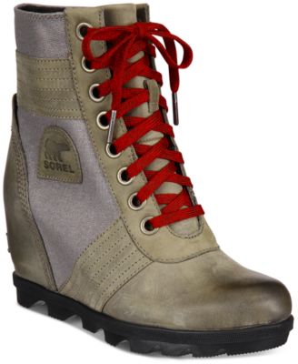 sorel women's lexie wedge casual boots