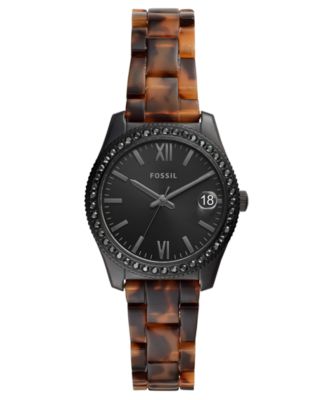 Fossil - Women's Scarlette Tortoise-Look Bracelet Watch 32mm