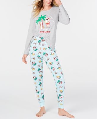 Tropical santa pajamas sale