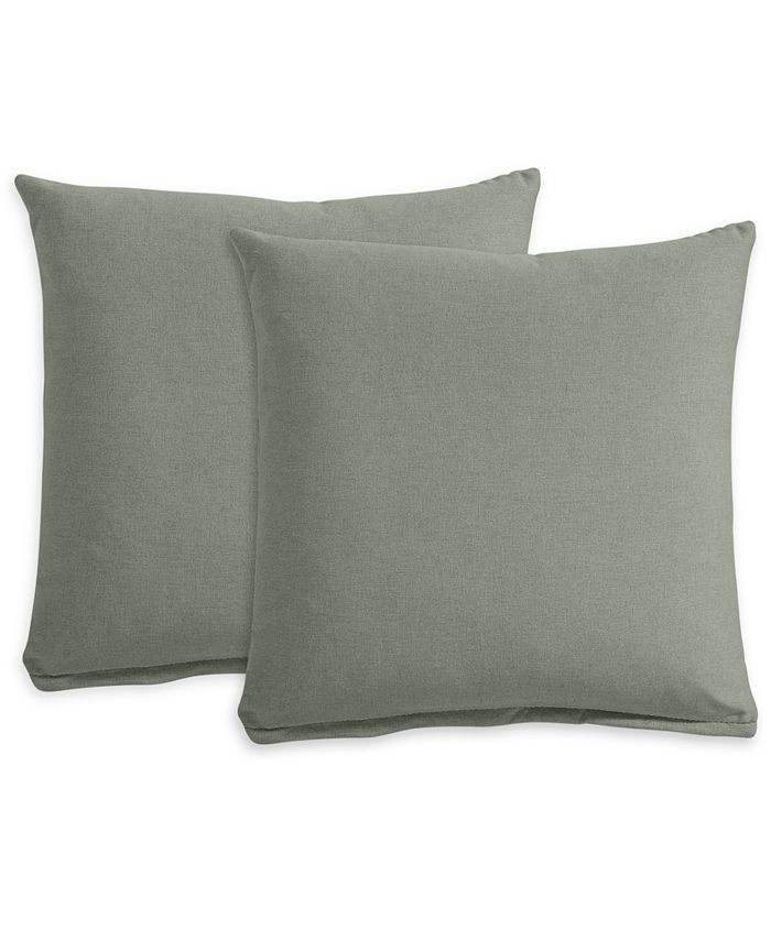 Furniture - Feather & Down 21" Fabric Pillows (Set of 2)