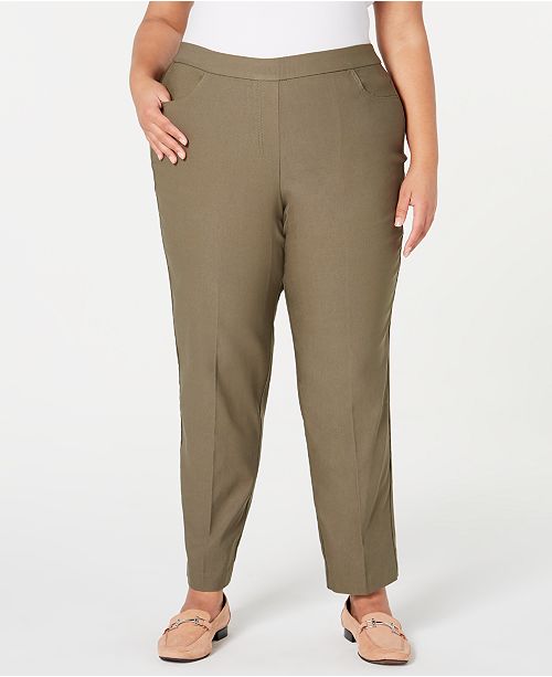 Alfred Dunner Plus Size Cedar Canyon Pull On Stretch Pants