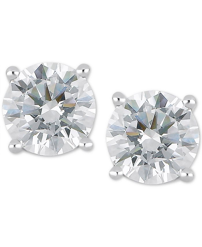 Macy's Diamond Stud Earrings (11/4 ct. t.w.) in 14k White Gold Macy's