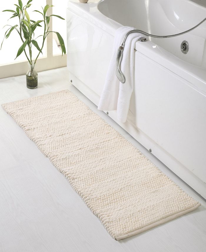 Affinity Linens Braided and Loop Chenille Oversized 22" x 60" Bath Rugs