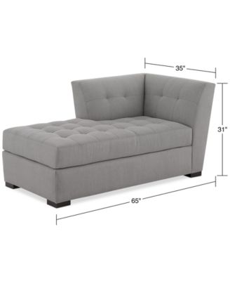 Furniture Roxanne II Performance Fabric Modular Chaise, Created for Macy's