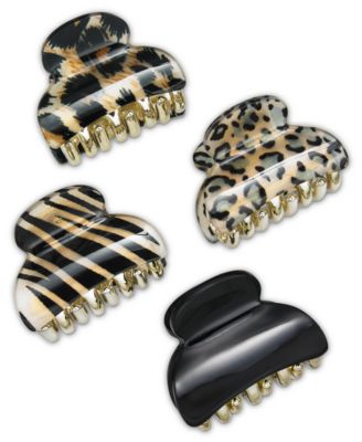 Photo 1 of INC International Concepts 4-Pc. Animal-Print Hair Clip Set, Created for Macy's