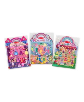 Melissa and Doug - Puffy Sticker Bundle - Princess, Mermaid  Fairy