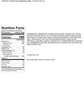 2 Pack Holiday 1 LB Wrapped Box of Raspberry Dark Chocolates, Created for Macy's