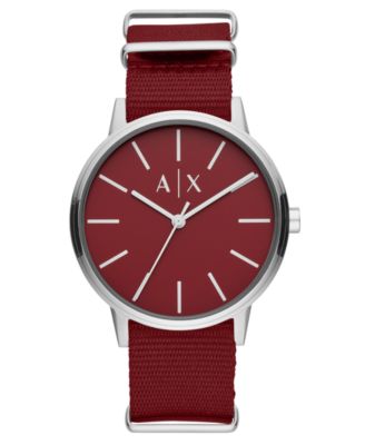 armani exchange watch red