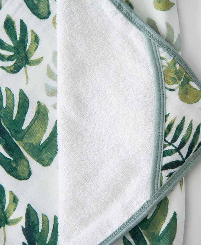 Little Unicorn Tropical Leaf Cotton Hooded Towel Wash Cloth Set Macy's