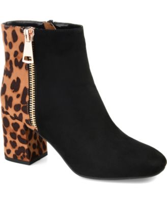leopard print booties macys
