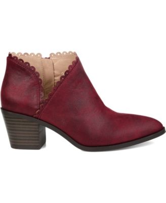 Women's Tessa Scalloped Block Heel Booties