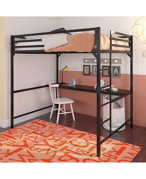 Everyroom Mason Metal Full Loft Bed With Desk Reviews
