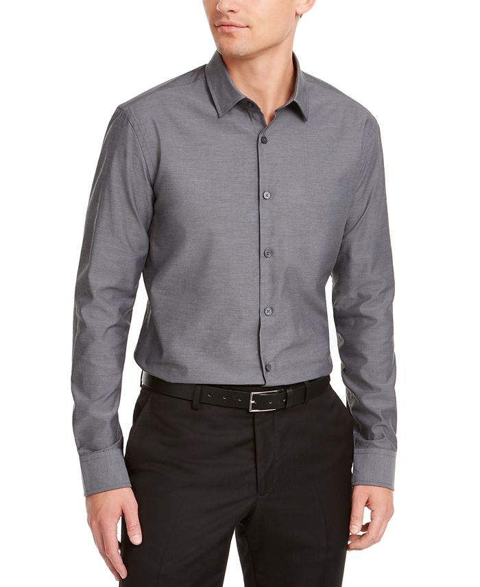 Alfani Men's Classic-Fit Solid Shirt, Created for Macy's - Macy's