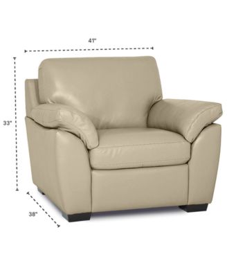 Lothan 41" Leather Chair