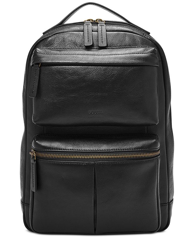 Fossil Men's Abrams Leather Sling Backpack & Reviews All Accessories