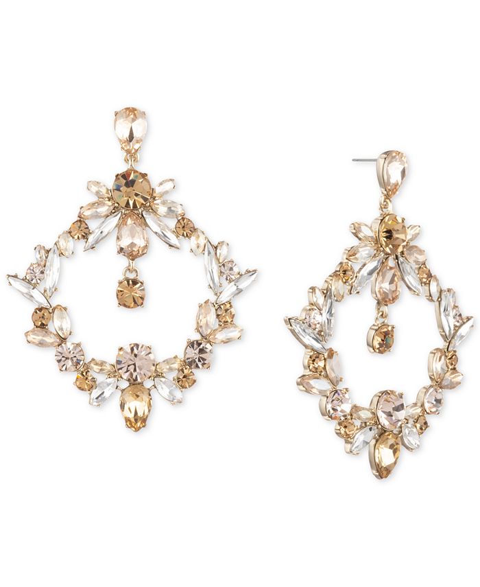 Givenchy Crystal Orbital Drop Earrings - Macy's