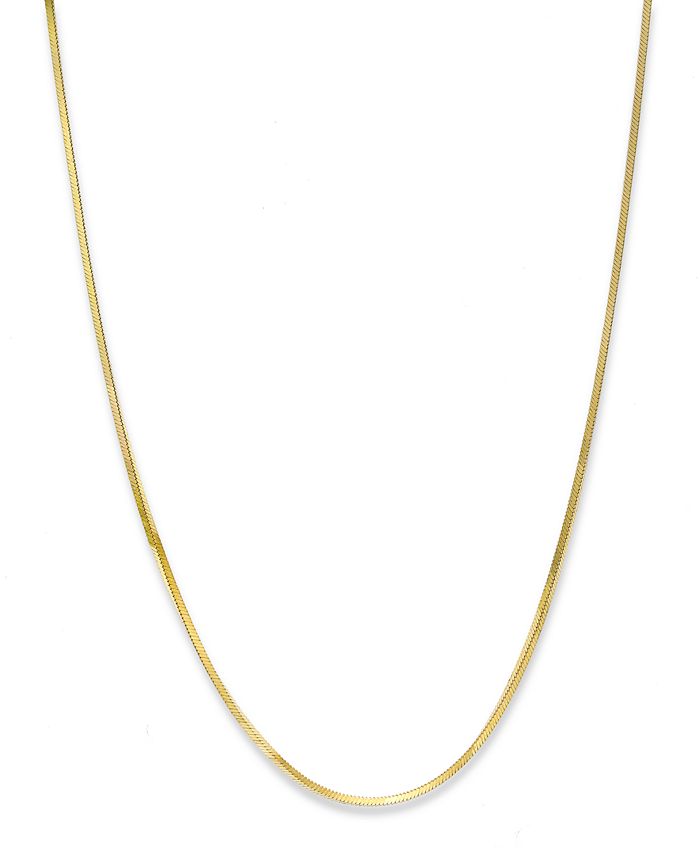Giani Bernini - 24k Gold over Sterling Silver Necklace, 16" Thin Snake Chain Necklace