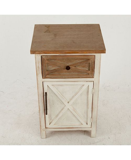 Luxen Home Rustic Antique Small Console Cabinet Reviews